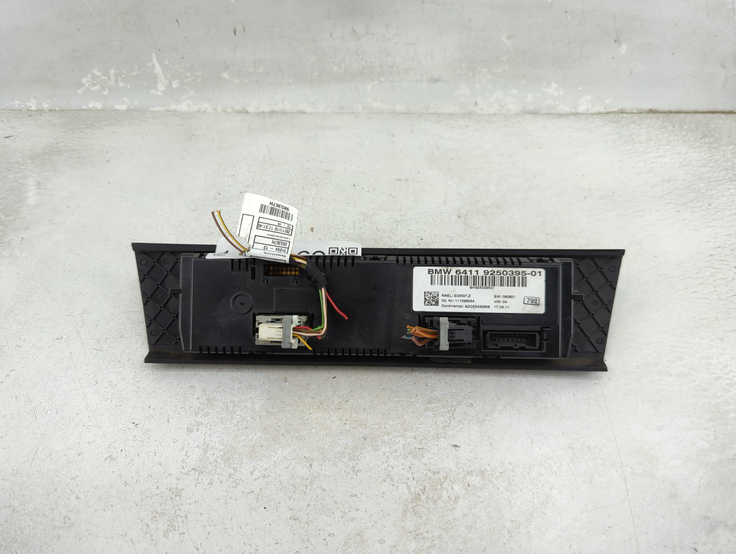 2011-2013 Bmw 328i Climate Control Module Temperature AC/Heater Replacement P/N:9250395-01 Fits Fits 2011 2012 2013 OEM Used