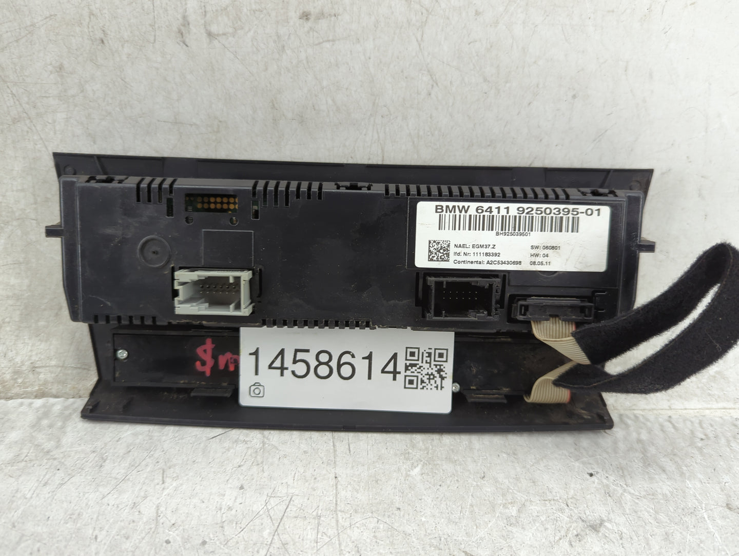 2011-2013 Bmw 328i Climate Control Module Temperature AC/Heater Replacement P/N:9250395-01 Fits Fits 2011 2012 2013 OEM Used