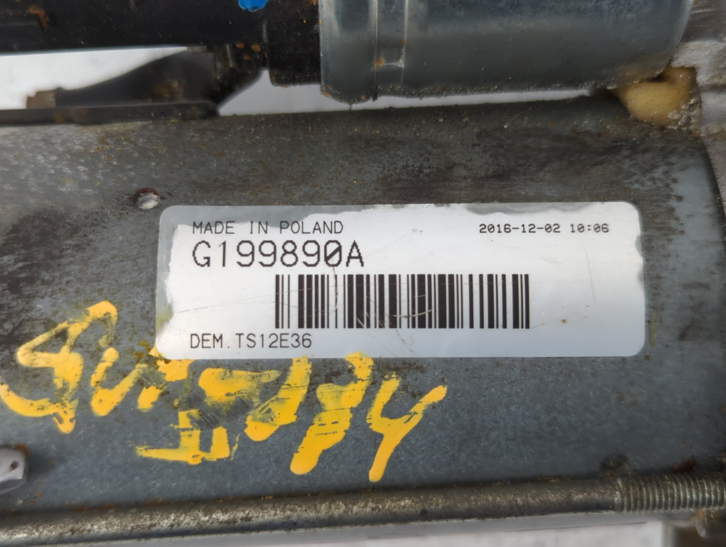 2011-2013 Bmw 328i Car Starter Motor Solenoid OEM P/N:G199890A DLG17922N Fits Fits 2011 2012 2013 2014 2015 2016 OEM Used Au