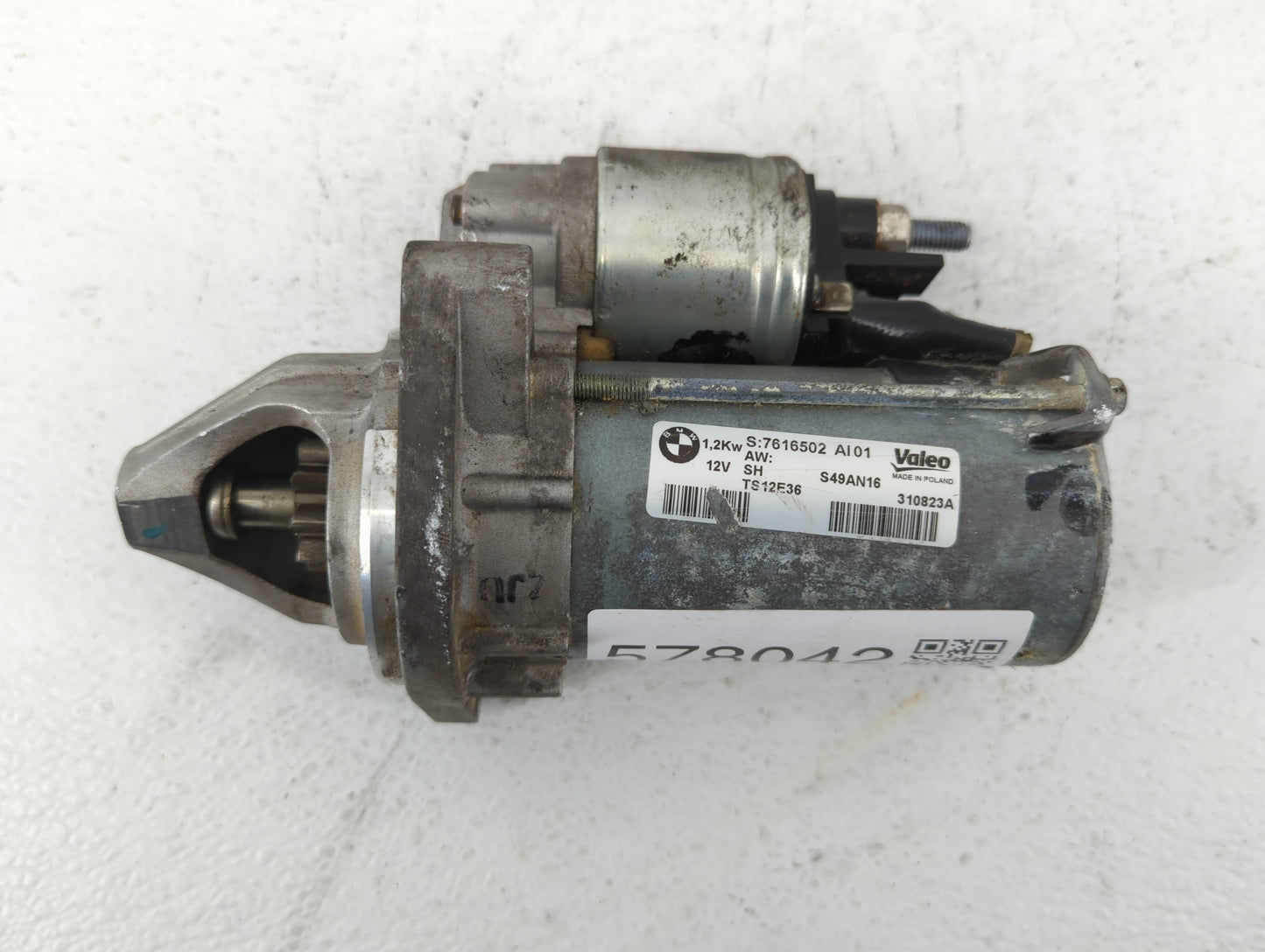 2011-2013 Bmw 328i Car Starter Motor Solenoid OEM P/N:G199890A DLG17922N Fits Fits 2011 2012 2013 2014 2015 2016 OEM Used Au