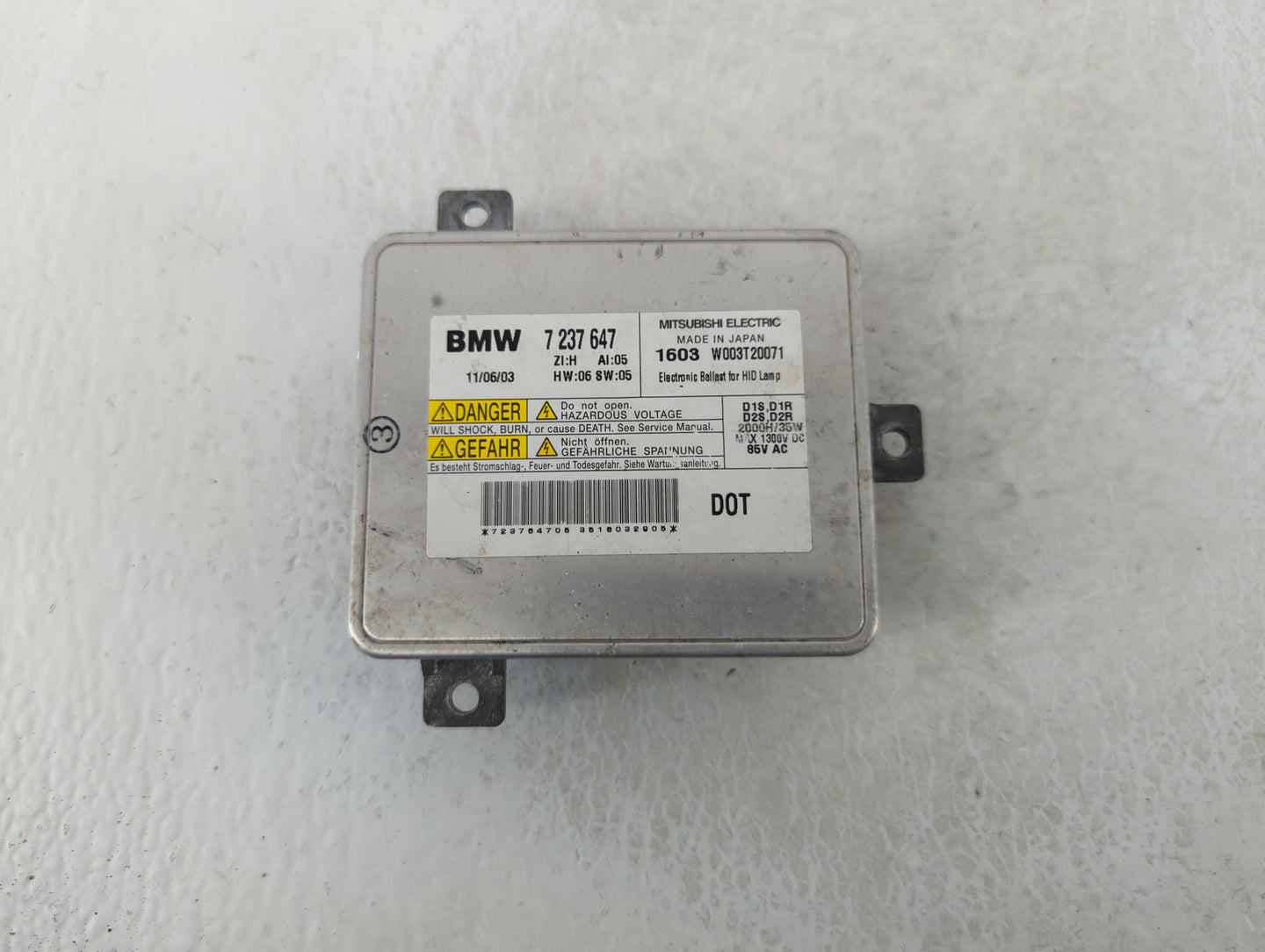2011-2013 Bmw 328i Headlight Ballast Head Light - Oemusedautoparts1.com