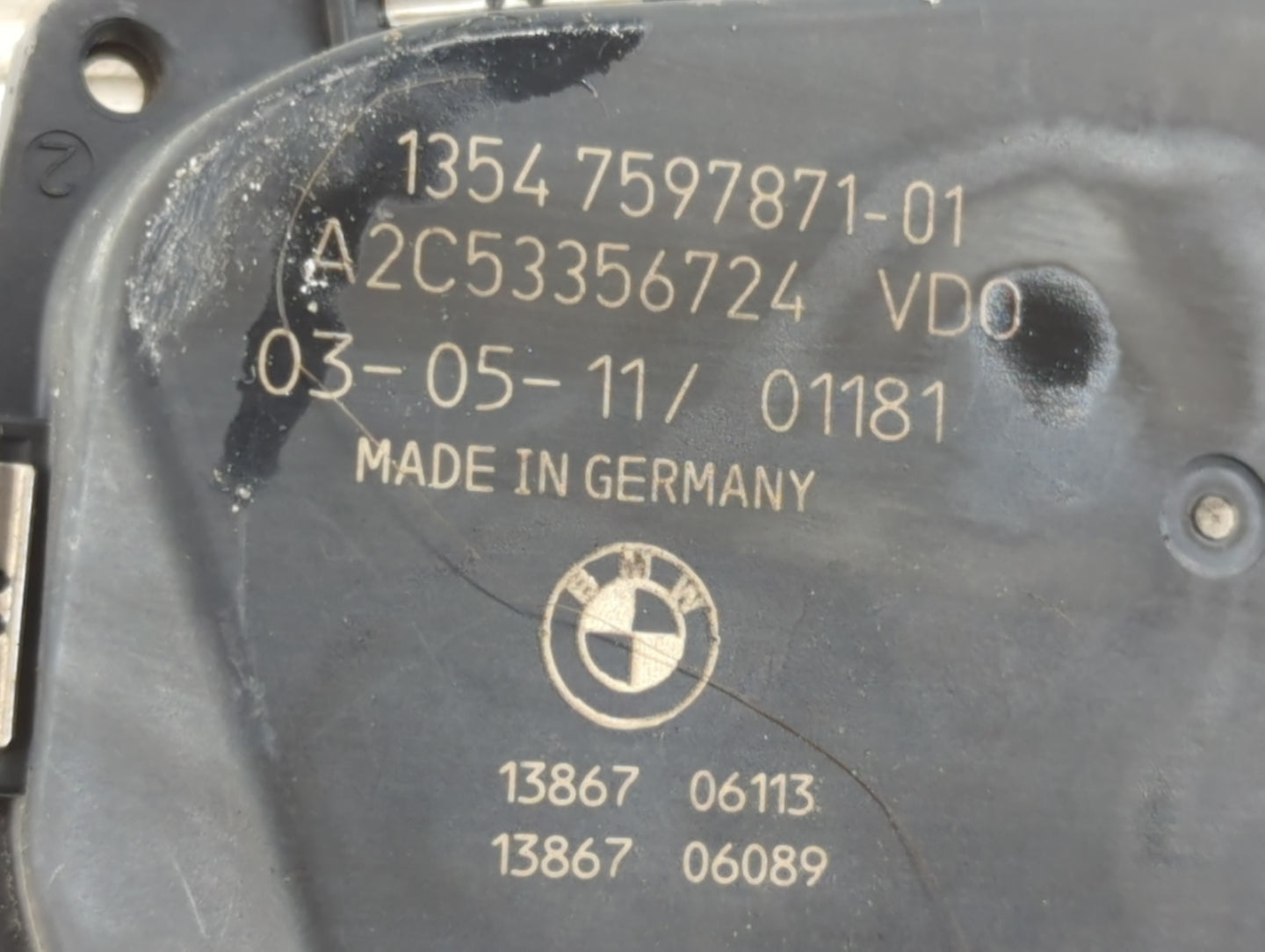 2011-2015 Bmw 335i Throttle Body P/N:1354 7597871-01 Fits Fits 2010 2011 2012 2013 2014 2015 2016 2017 2018 2019 2020 OEM Us