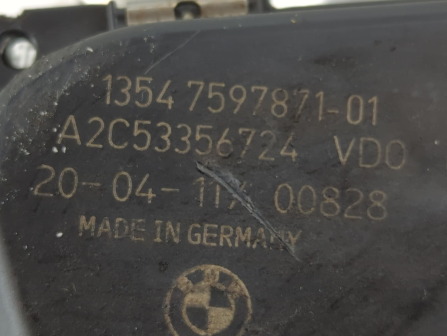 2011-2015 Bmw 335i Throttle Body P/N:1354 7597871-01 Fits Fits 2010 2011 2012 2013 2014 2015 2016 2017 2018 2019 2020 OEM Us