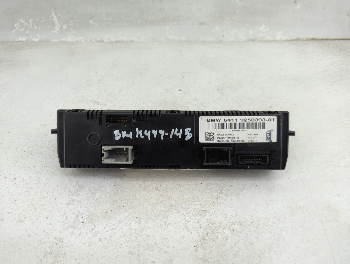 2010-2011 Bmw 335i Climate Control Module Temperature AC/Heater Replacement P/N:9250393-01 Fits Fits 2010 2011 2012 2013 201