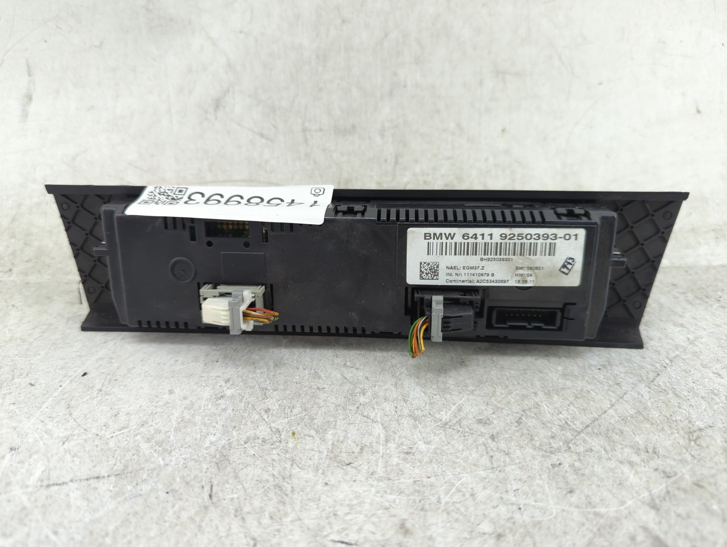 2010-2011 Bmw 335i Climate Control Module Temperature AC/Heater Replacement P/N:9250393-01 Fits Fits 2010 2011 2012 2013 201
