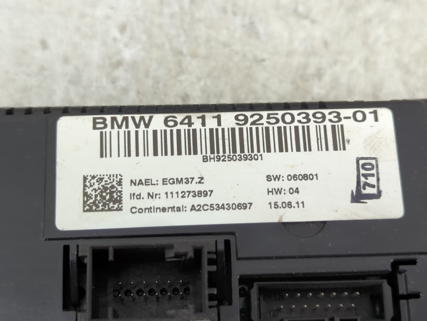 2010-2011 Bmw 335i Climate Control Module Temperature AC/Heater Replacement P/N:9250393-01 Fits Fits 2010 2011 2012 2013 201
