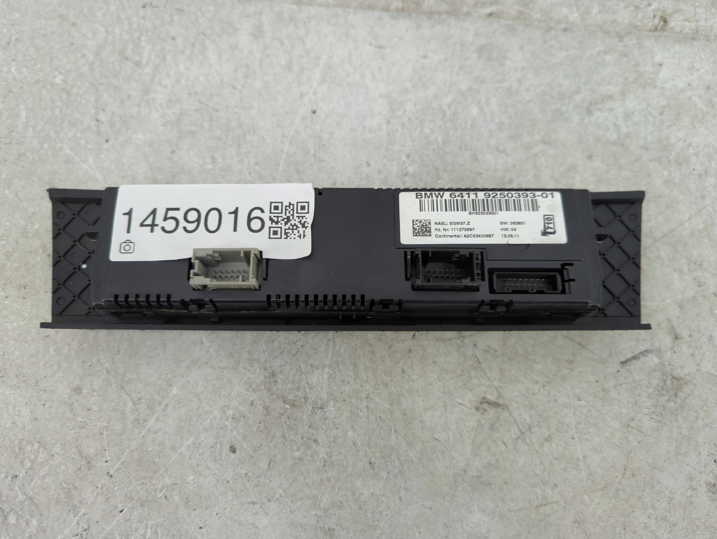 2010-2011 Bmw 335i Climate Control Module Temperature AC/Heater Replacement P/N:9250393-01 Fits Fits 2010 2011 2012 2013 201