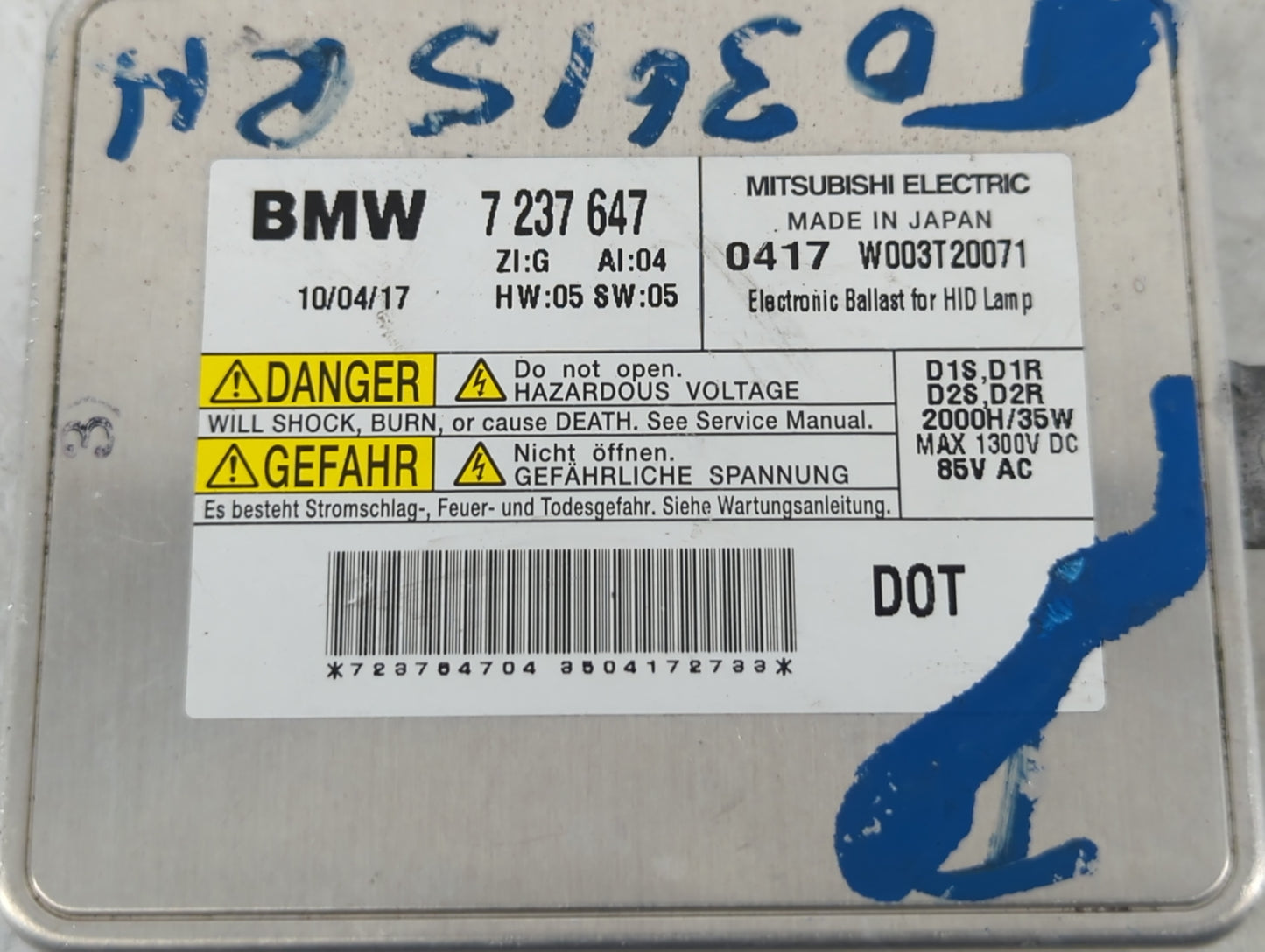 2011-2011 Bmw 335i Headlight Ballast Head Light - Oemusedautoparts1.com
