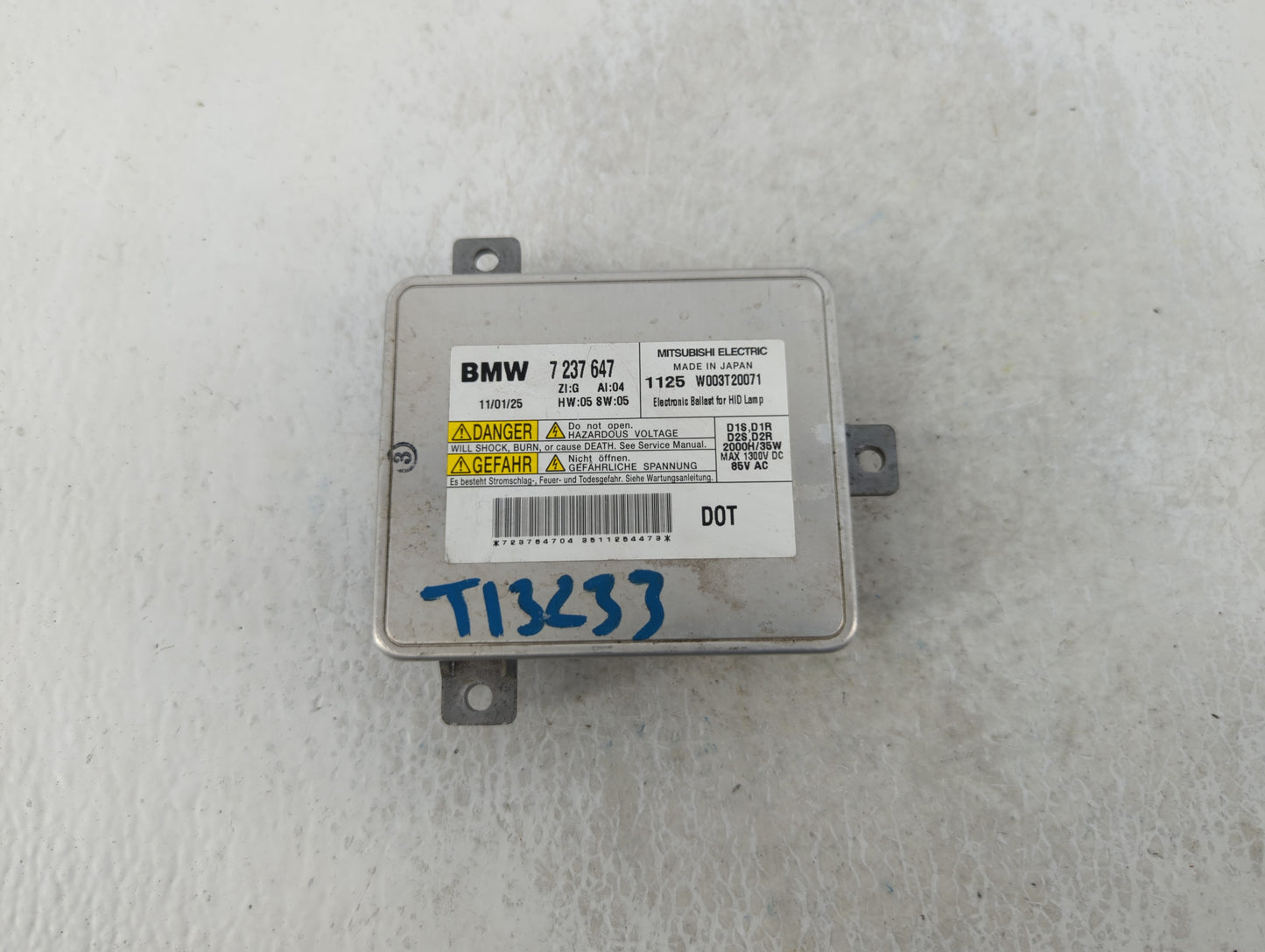 2011-2013 Bmw 335i Headlight Ballast Head Light - Oemusedautoparts1.com
