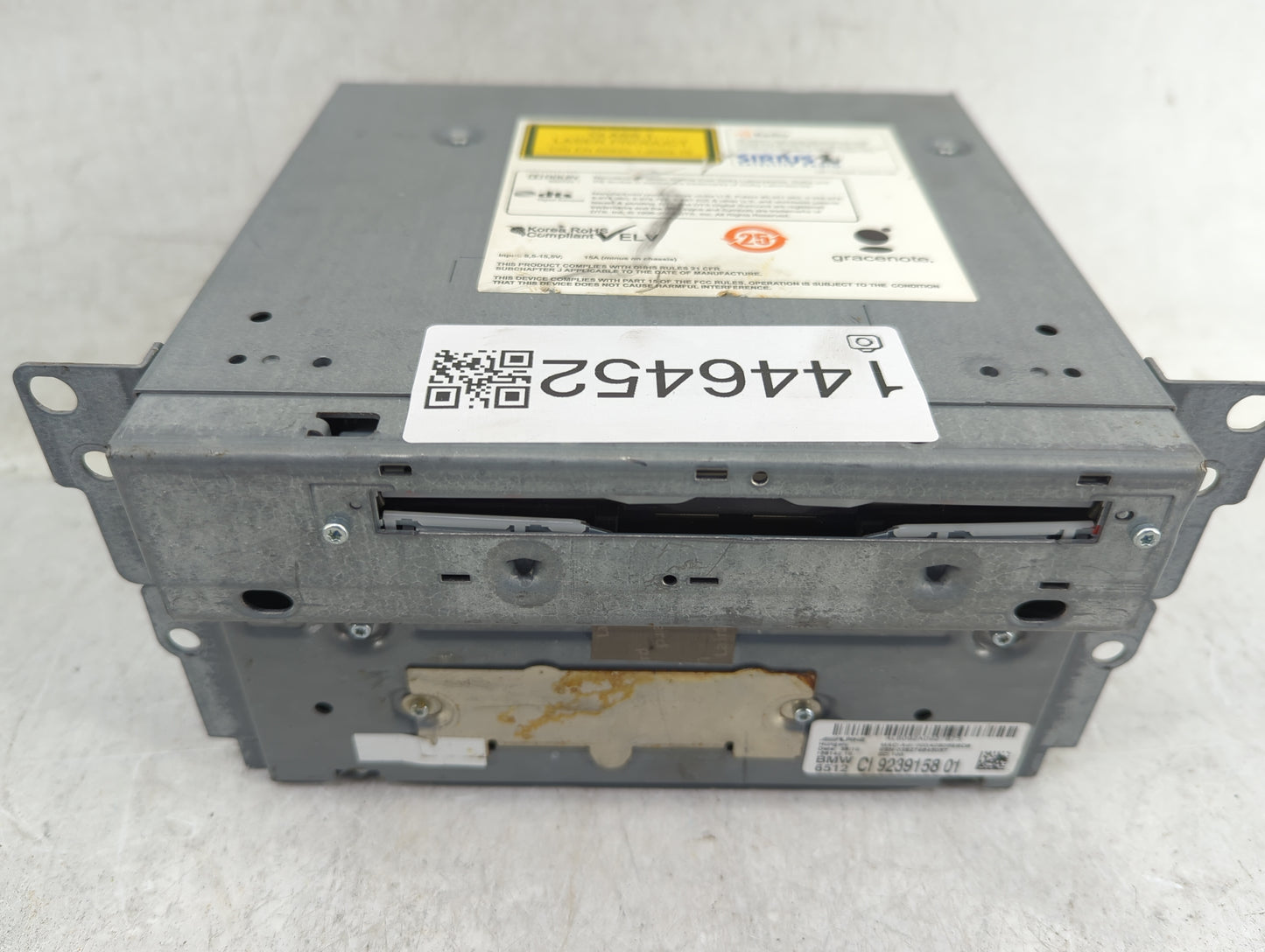 2011-2012 Bmw 528 Radio AM FM Cd Player Receiver Replacement P/N:9239158 ALB092A0927875 Fits Fits 2010 2011 2012 OEM Used Au