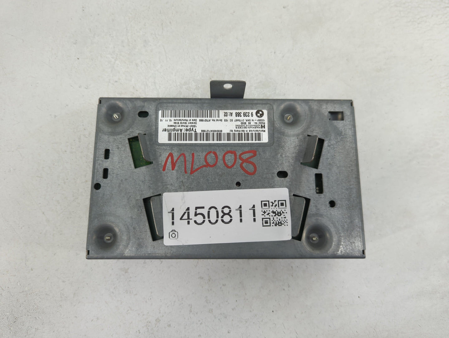 2011 Bmw 528i Radio AM FM Cd Player Receiver Replacement P/N:9239388 BE B093, 100991-14 Fits OEM Used Auto Parts - Oemusedau