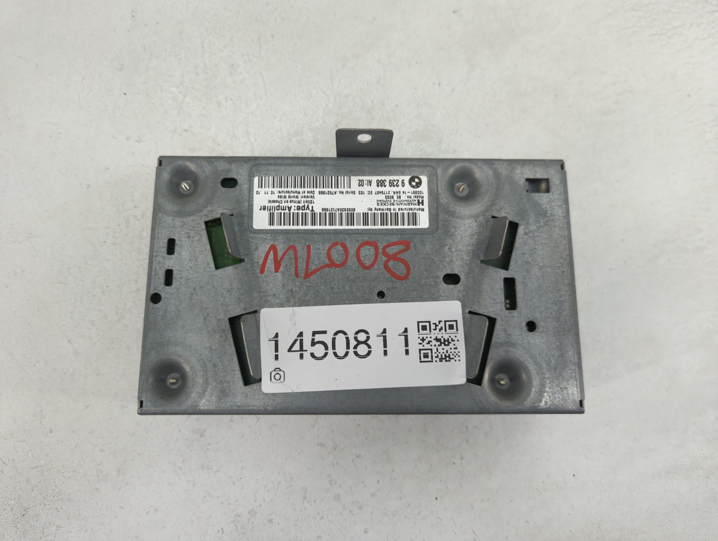 2011 Bmw 528i Radio AM FM Cd Player Receiver Replacement P/N:9239388 BE B093, 100991-14 Fits OEM Used Auto Parts - Oemusedau