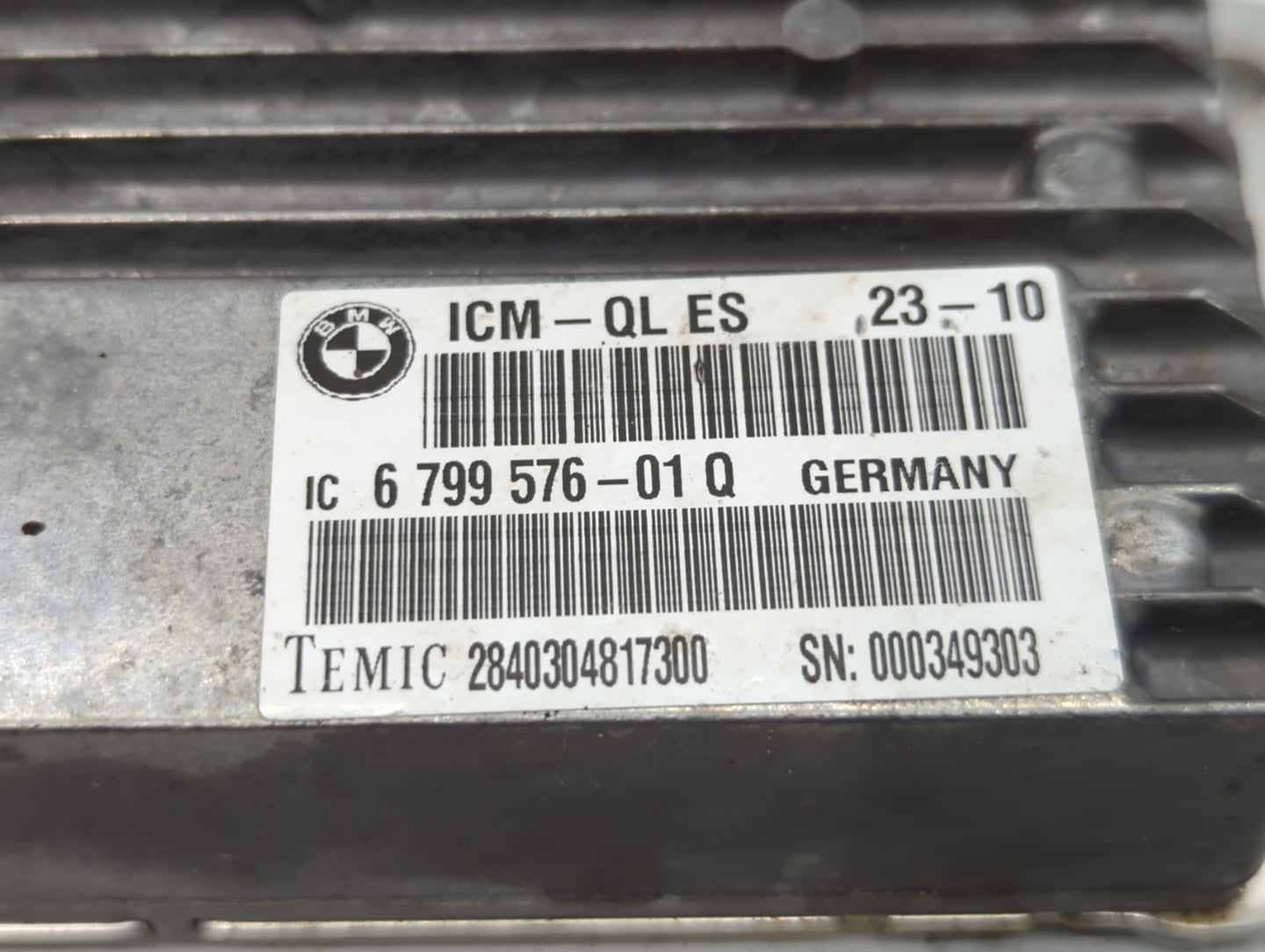 2011 Bmw 528i PCM Engine Control Computer ECU ECM PCU OEM P/N:6 799 576 -01 Q Fits OEM Used Auto Parts - Oemusedautoparts1.c
