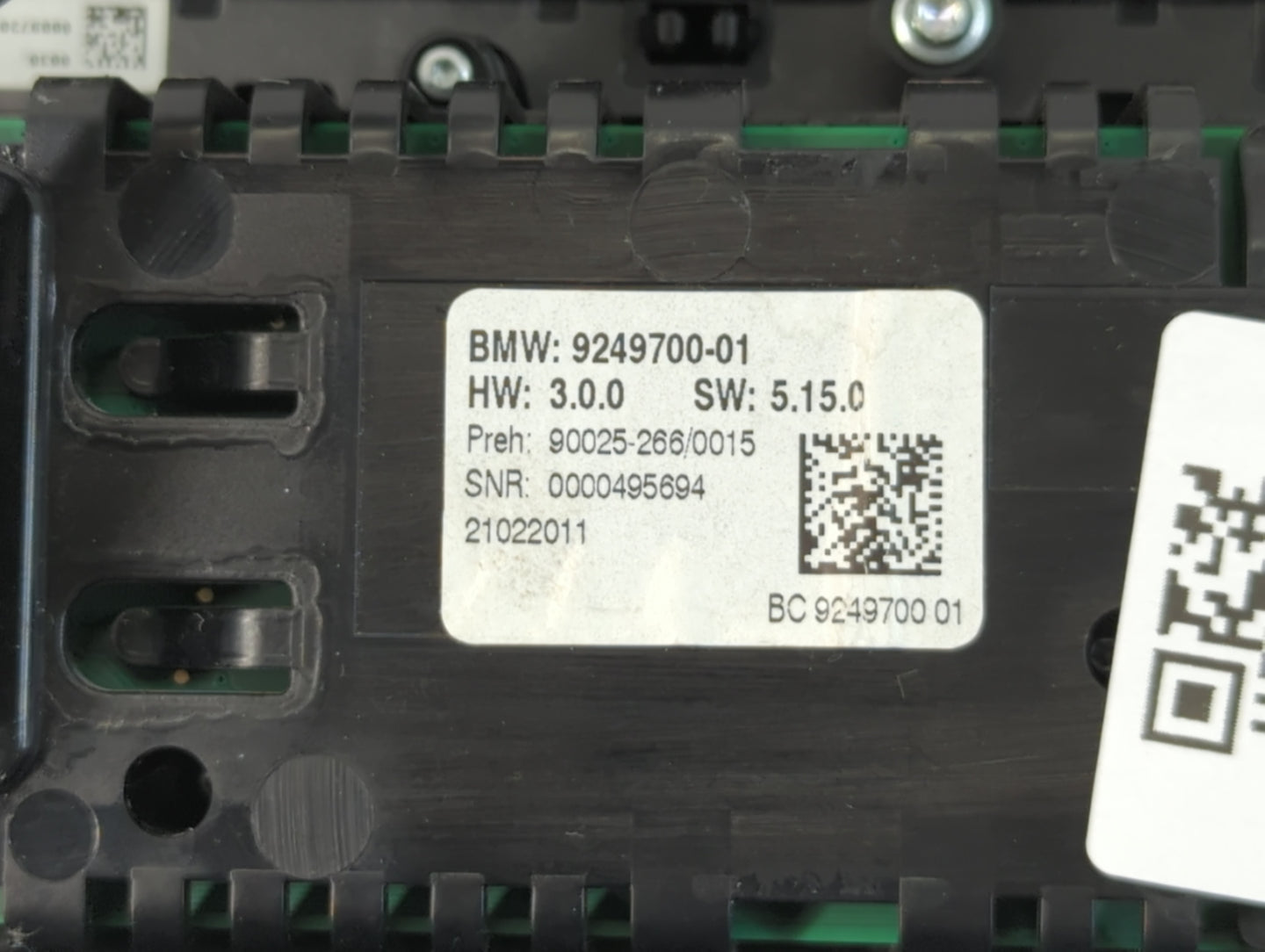 2011-2012 Bmw 528i Radio AM FM Cd Player Receiver Replacement P/N:90025-266/0015 9249700-01 Fits Fits 2010 2011 2012 OEM Use