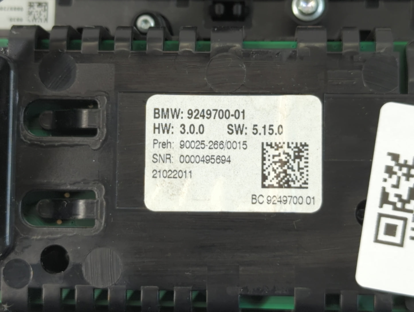 2011-2012 Bmw 528i Radio AM FM Cd Player Receiver Replacement P/N:90025-266/0015 9249700-01 Fits Fits 2010 2011 2012 OEM Use
