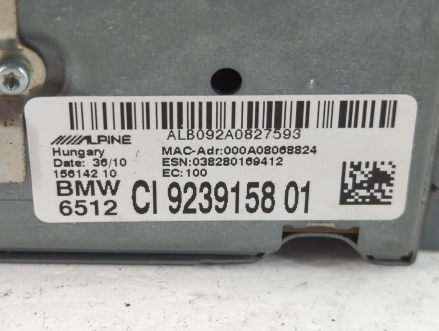 2011-2012 Bmw 535i Radio AM FM Cd Player Receiver Replacement Fits Fits 2011 2012 OEM Used Auto Parts - Oemusedautoparts1.co