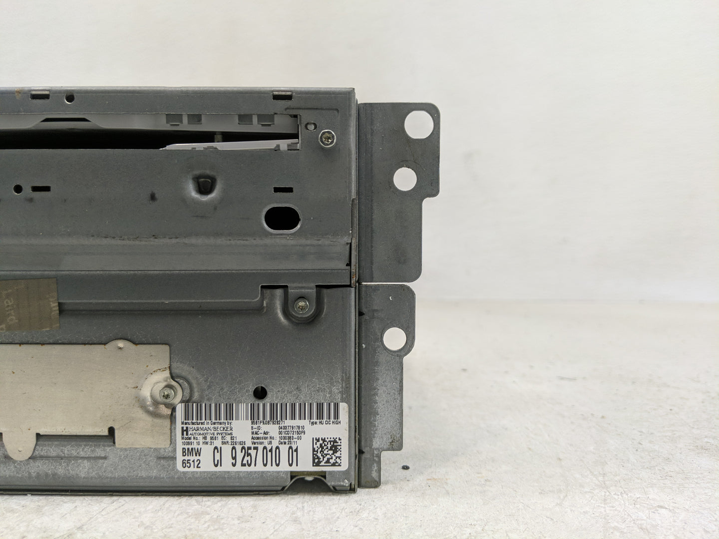 2011-2012 Bmw 535i Radio AM FM Cd Player Receiver Replacement Fits Fits 2010 2011 2012 OEM Used Auto Parts - Oemusedautopart