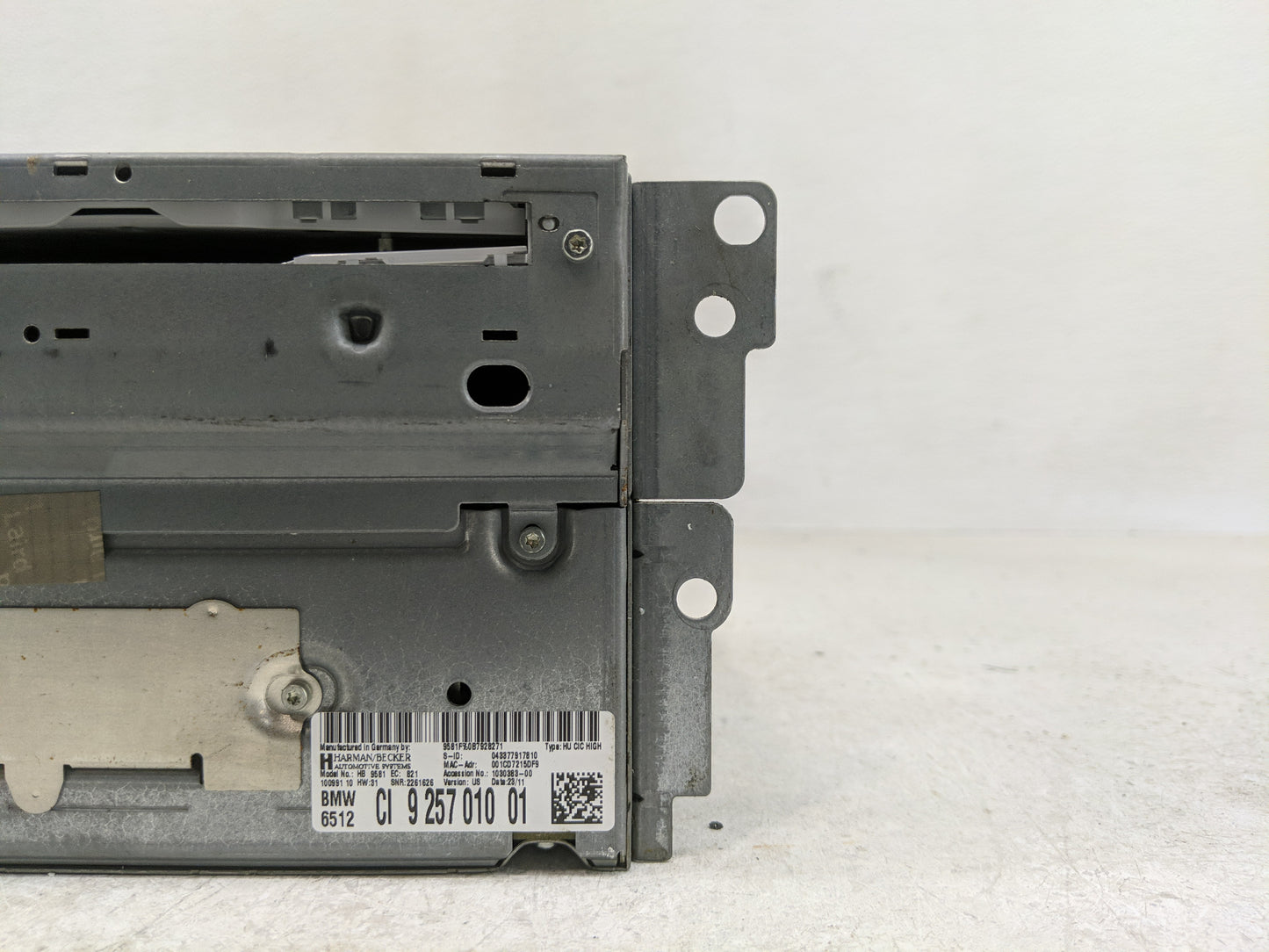 2011-2012 Bmw 535i Radio AM FM Cd Player Receiver Replacement Fits Fits 2010 2011 2012 OEM Used Auto Parts - Oemusedautopart