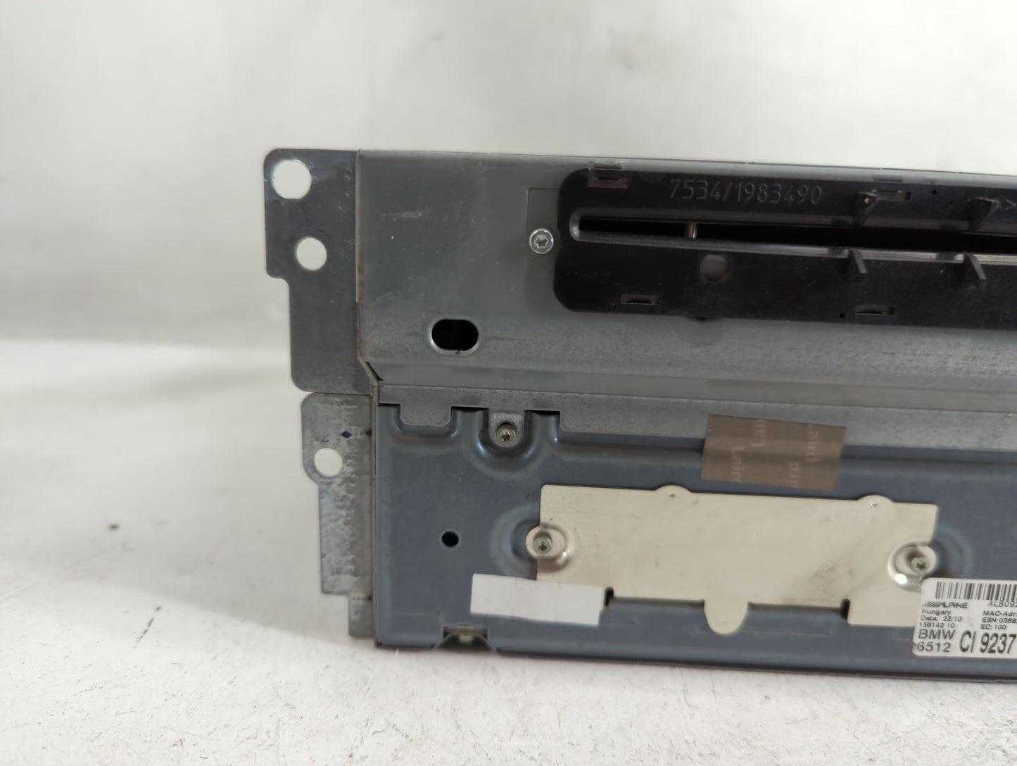 2011-2012 Bmw 535i Radio AM FM Cd Player Receiver Replacement P/N:9237176 01 Fits Fits 2011 2012 OEM Used Auto Parts - Oemus