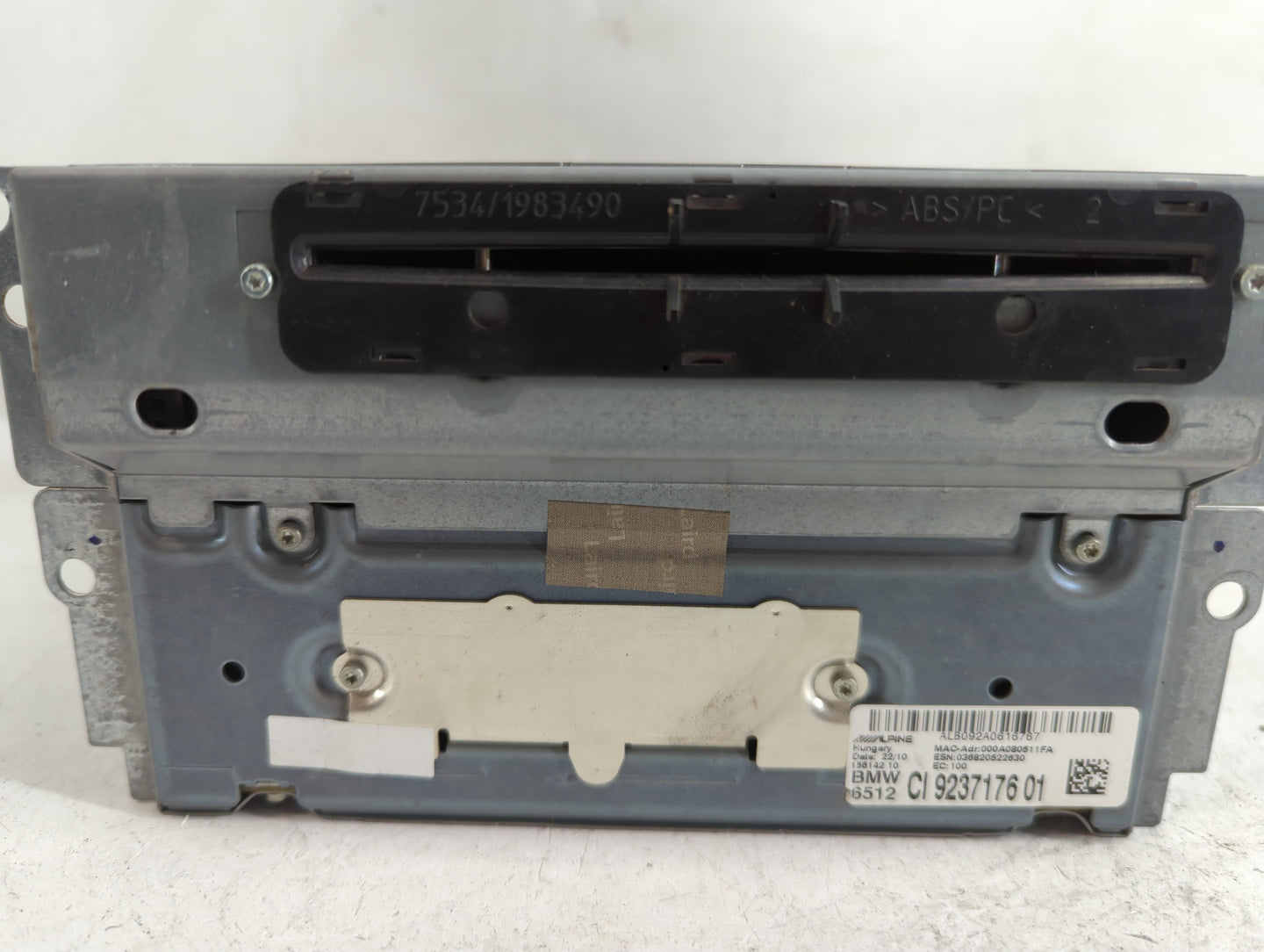 2011-2012 Bmw 535i Radio AM FM Cd Player Receiver Replacement P/N:9237176 01 Fits Fits 2011 2012 OEM Used Auto Parts - Oemus