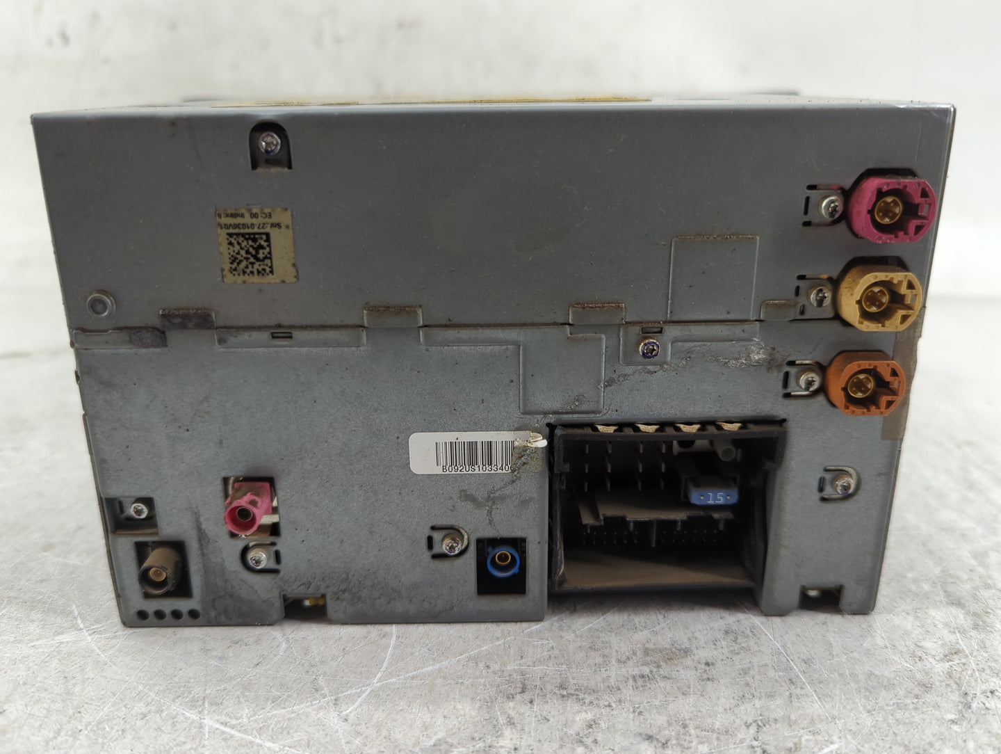 2011-2012 Bmw 535i Radio AM FM Cd Player Receiver Replacement P/N:9239158 ALB092A1244912 Fits Fits 2011 2012 OEM Used Auto P