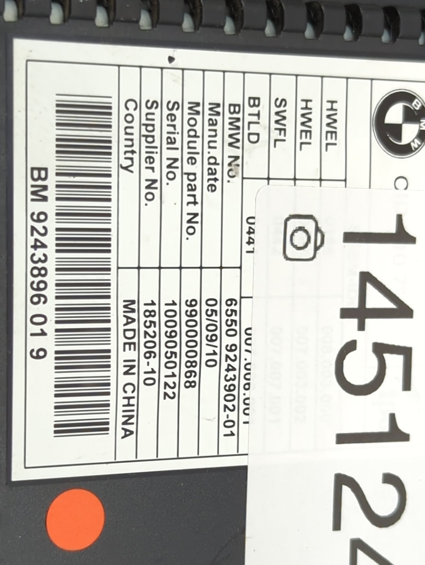 2011-2012 Bmw 535i Information Display Screen - Oemusedautoparts1.com