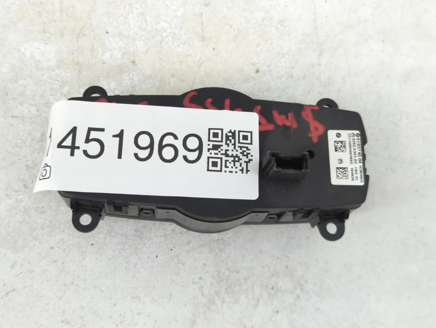 2011 Bmw 535i Climate Control Module Temperature AC/Heater Replacement P/N:9192745 33920301 Fits OEM Used Auto Parts - Oemus