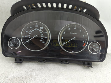 2011 Bmw 535i Instrument Cluster Speedometer Gauges P/N:9227606-01 2059559-05, 258115 11 Miles:102K Fits OEM Used Auto Parts