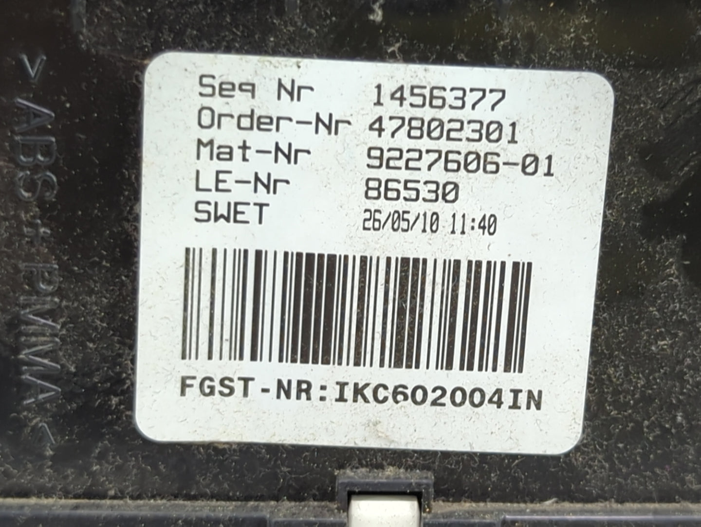 2011 Bmw 535i Instrument Cluster Speedometer Gauges P/N:9227606-01 2059559-05, 258115 11 Miles:102K Fits OEM Used Auto Parts