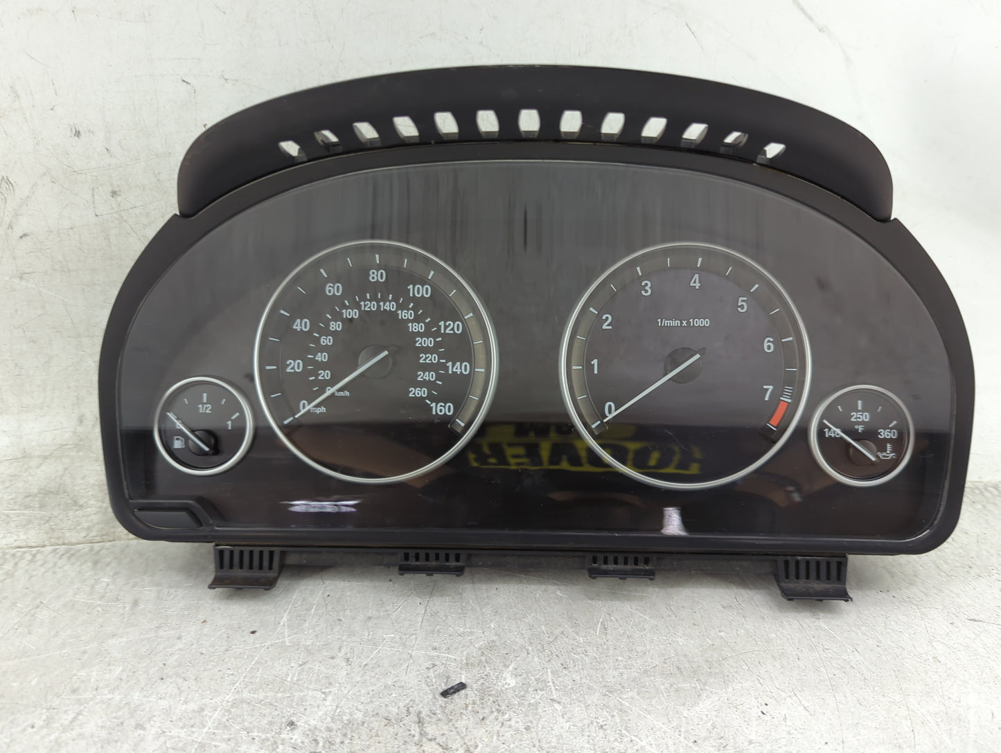 2011 Bmw 535i Instrument Cluster Speedometer Gauges P/N:9227606-01 2059559-05 Miles:145K Fits OEM Used Auto Parts - Oemuseda