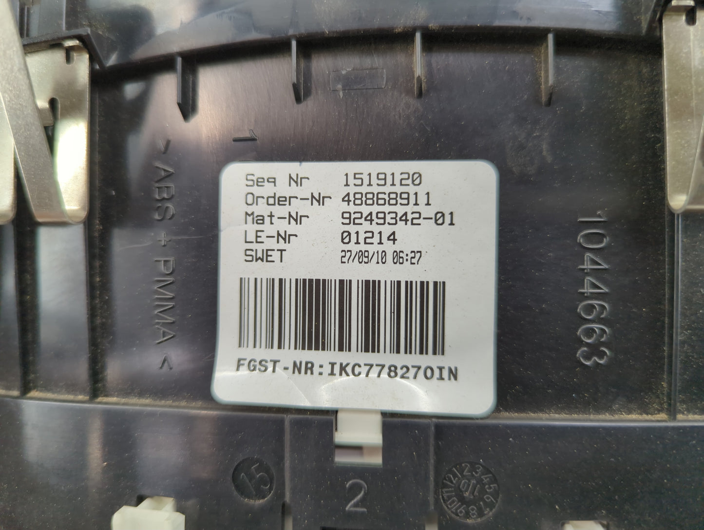 2011 Bmw 535i Instrument Cluster Speedometer Gauges P/N:9249342-01 2119947-06 Miles:89K Fits OEM Used Auto Parts - Oemusedau