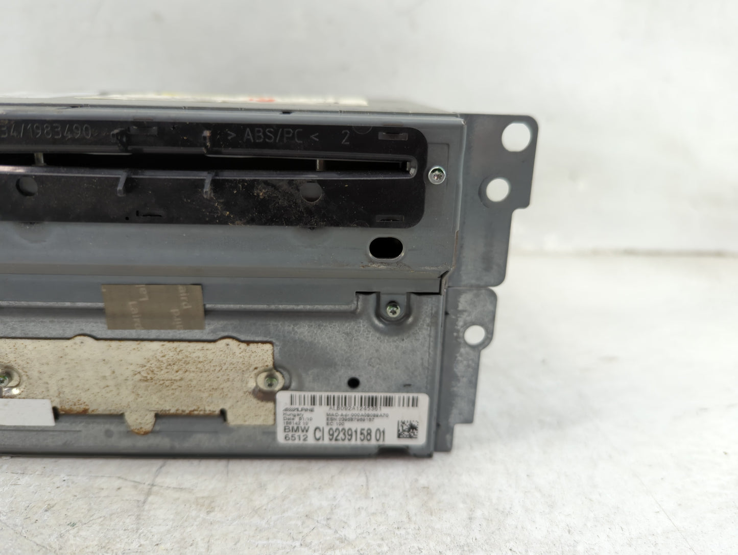 2011-2012 Bmw 535i Radio AM FM Cd Player Receiver Replacement P/N:9239158 01 Fits Fits 2010 2011 2012 OEM Used Auto Parts - 