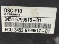 2011-2012 Bmw 535i Anti-Lock Brake ABS Pump Module Actuator OEM P/N:6799515-01 Fits Fits 2011 2012 OEM Used Auto Parts - Oem