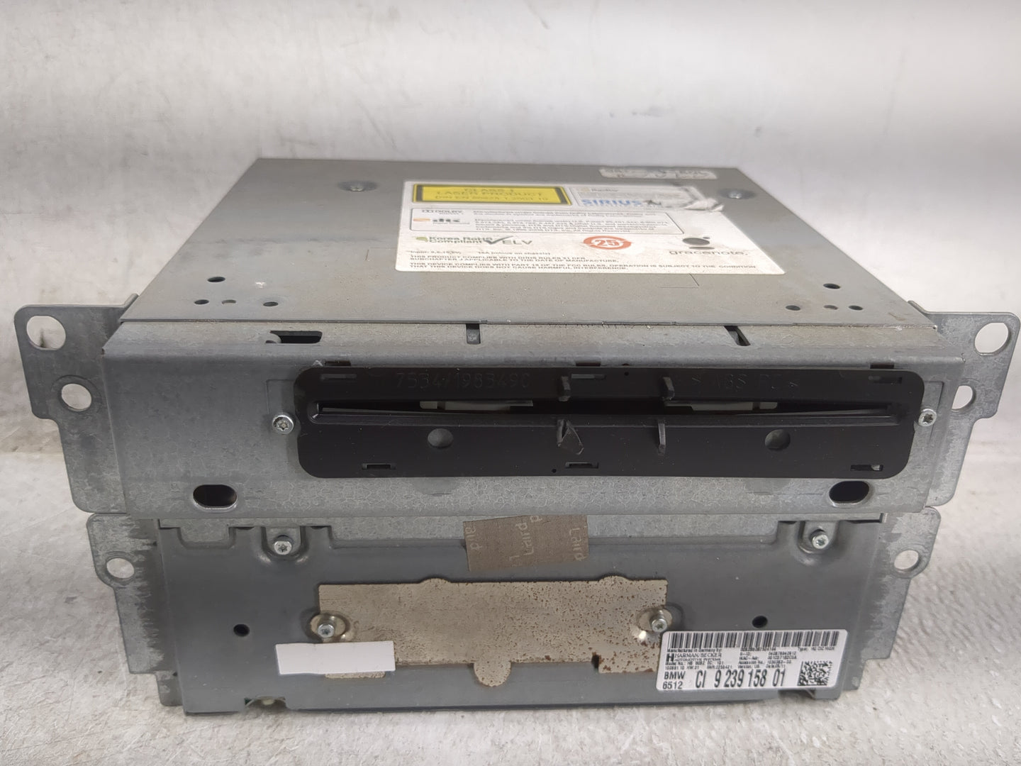 2011-2012 Bmw 535i Radio AM FM Cd Player Receiver Replacement P/N:9239158 923915801, 7534983490 Fits Fits 2010 2011 2012 OEM