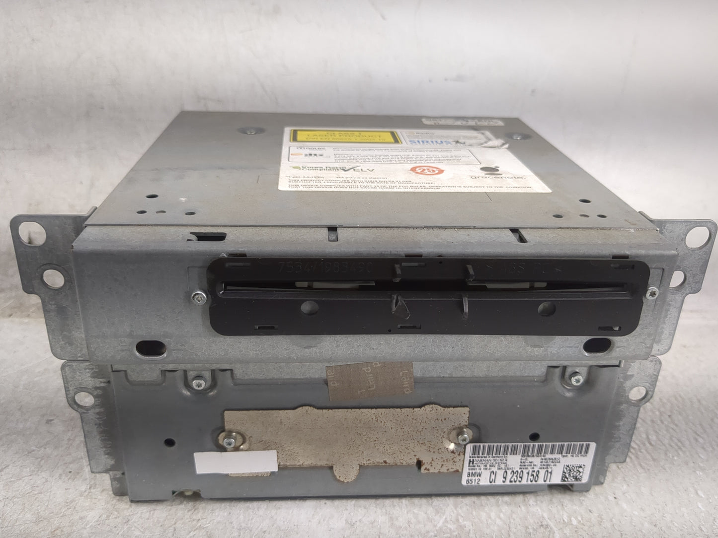 2011-2012 Bmw 535i Radio AM FM Cd Player Receiver Replacement P/N:9239158 923915801, 7534983490 Fits Fits 2010 2011 2012 OEM