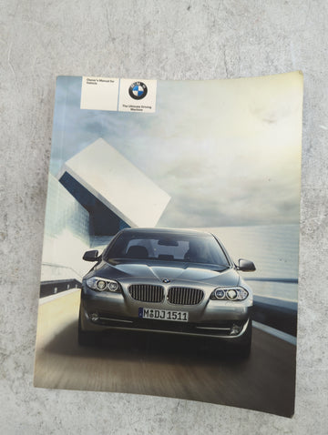 2011 Bmw 535i Owners Manual Book Guide OEM Used Auto Parts