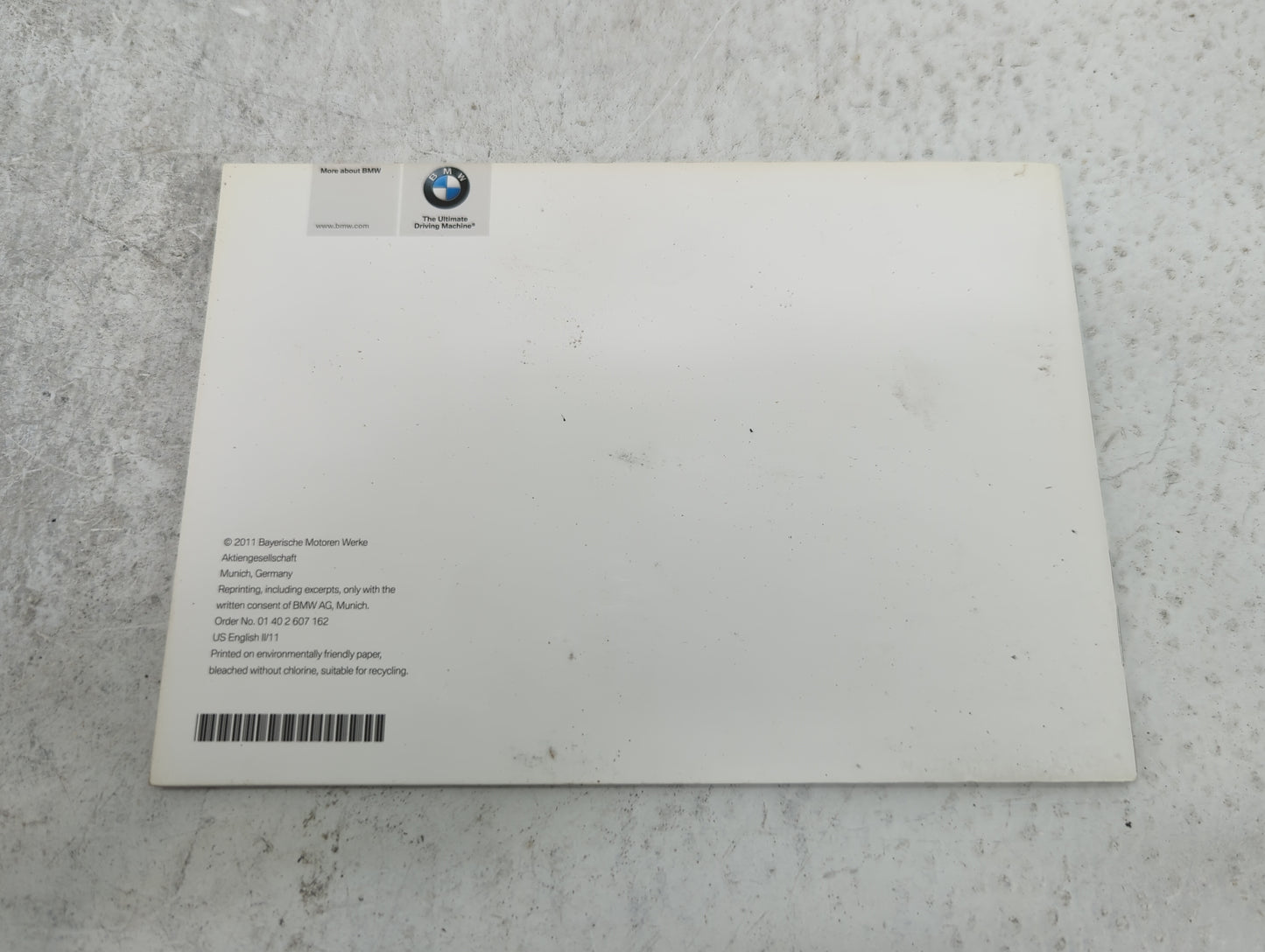 2011 Bmw 535i Owners Manual Book Guide OEM Used Auto Parts - Oemusedautoparts1.com