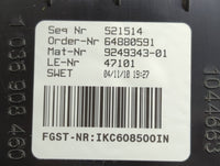 2011 Bmw 535i Instrument Cluster Speedometer Gauges P/N:9249343-01 258115 11, 2119945-06, 64880591 Miles: Fits OEM Used Auto