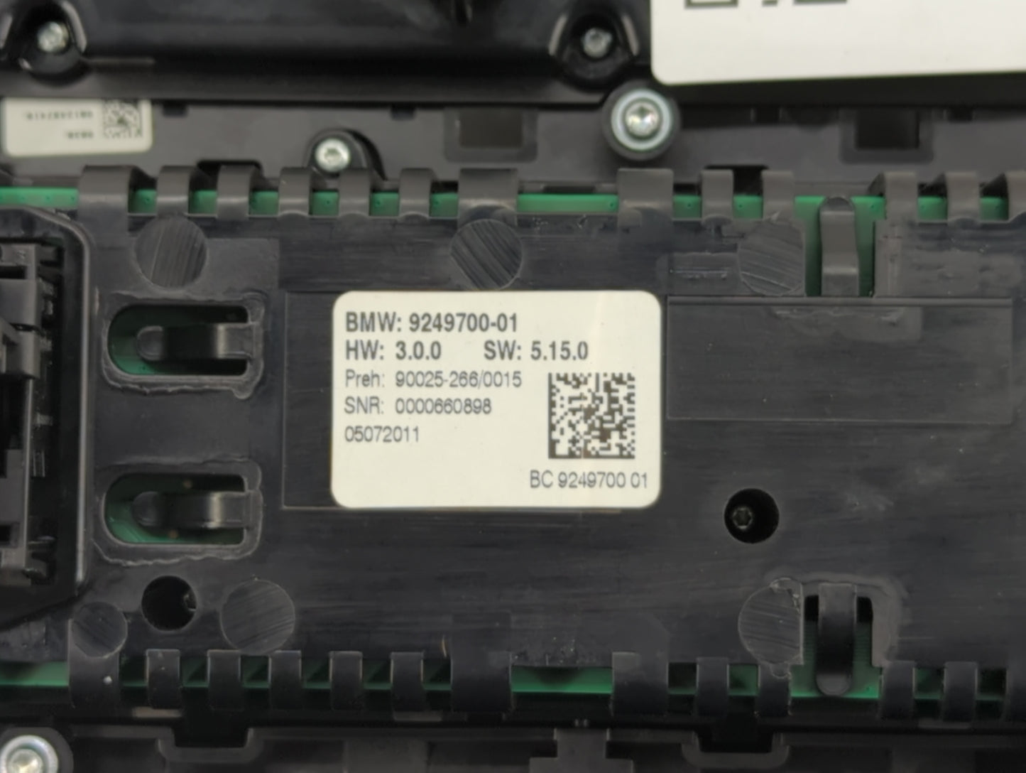 2011 Bmw 535i Radio Control Panel - Oemusedautoparts1.com