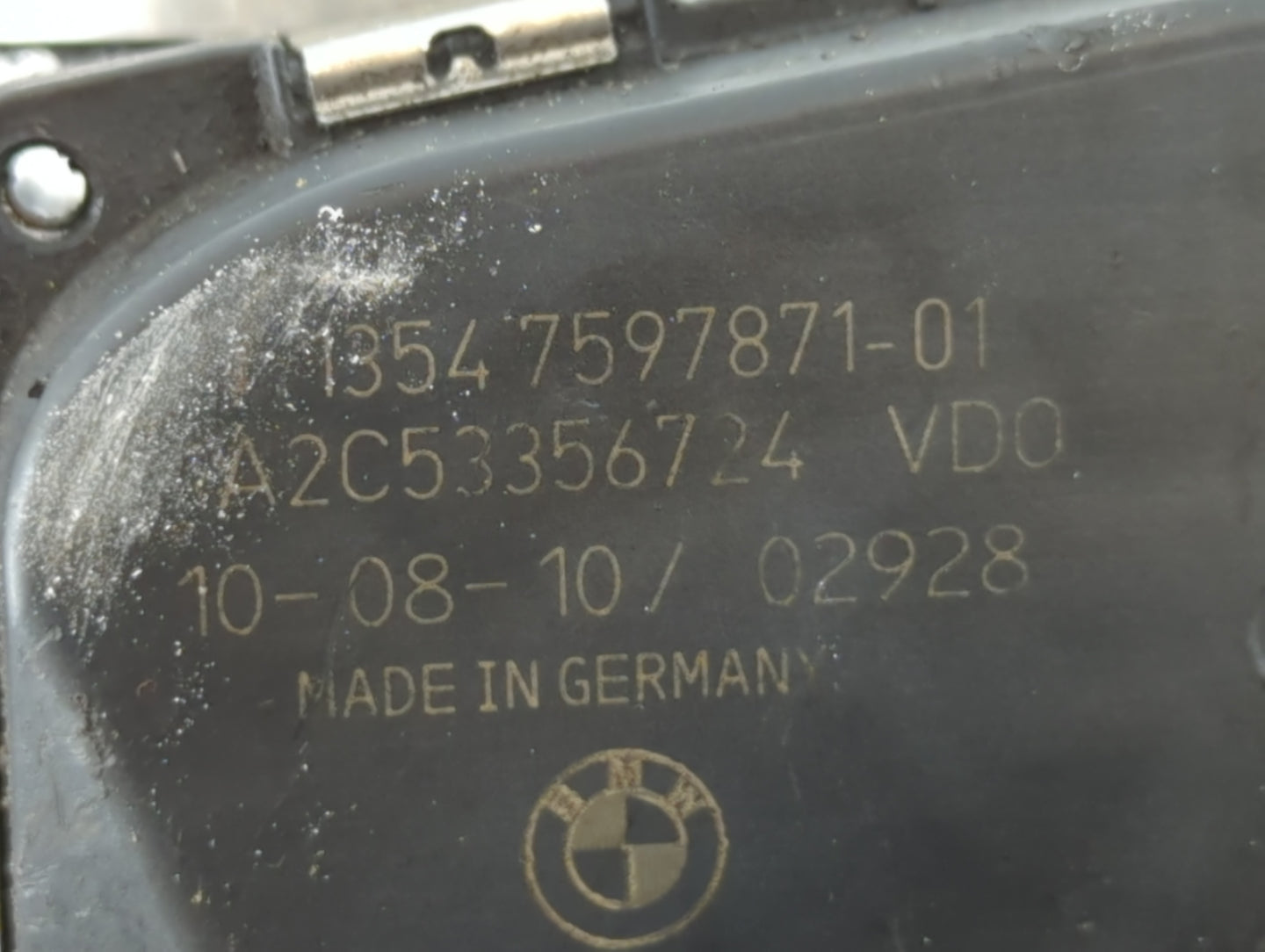 2010-2017 Bmw 535i Throttle Body P/N:1354 7597871-01 Fits Fits 2010 2011 2012 2013 2014 2015 2016 2017 2018 2019 2020 OEM Us