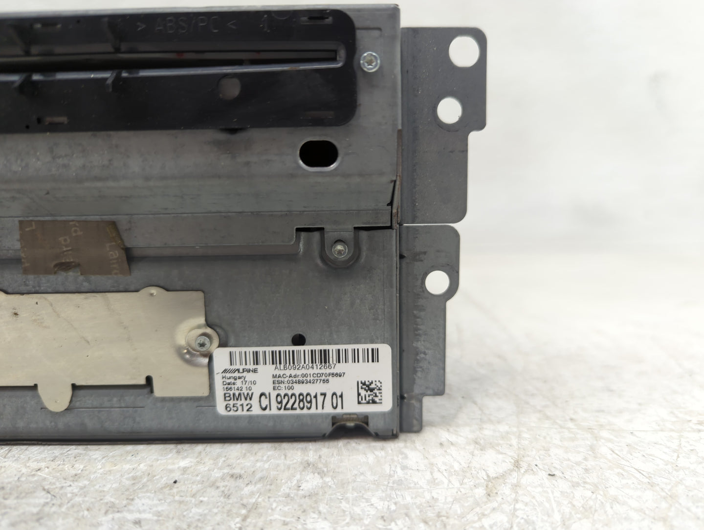 2011-2012 Bmw 550i Radio AM FM Cd Player Receiver Replacement Fits Fits 2011 2012 OEM Used Auto Parts - Oemusedautoparts1.co