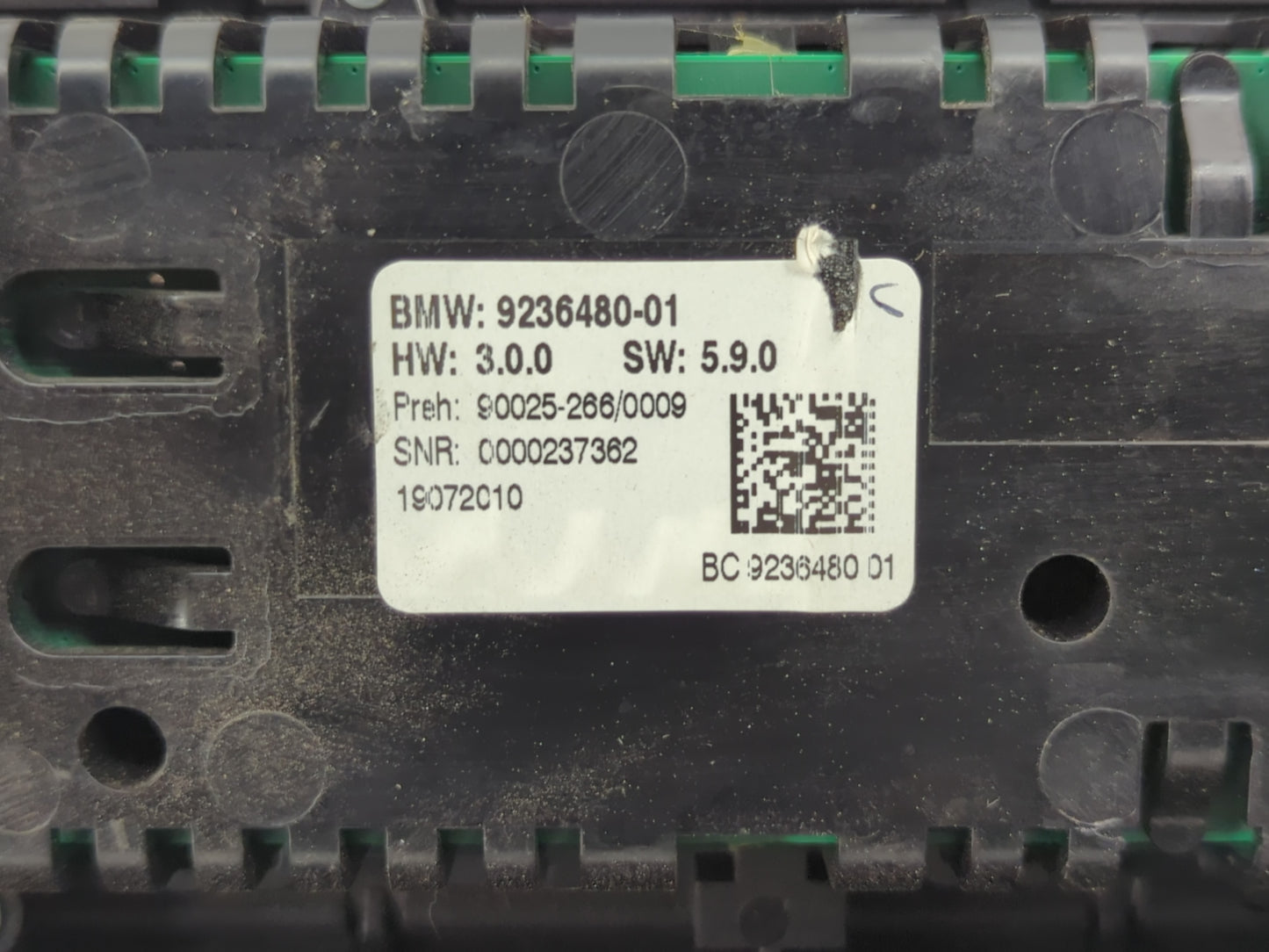 2011 Bmw 550i Radio AM FM Cd Player Receiver Replacement P/N:9236480-01 Fits Fits 2014 2015 2016 OEM Used Auto Parts - Oemus