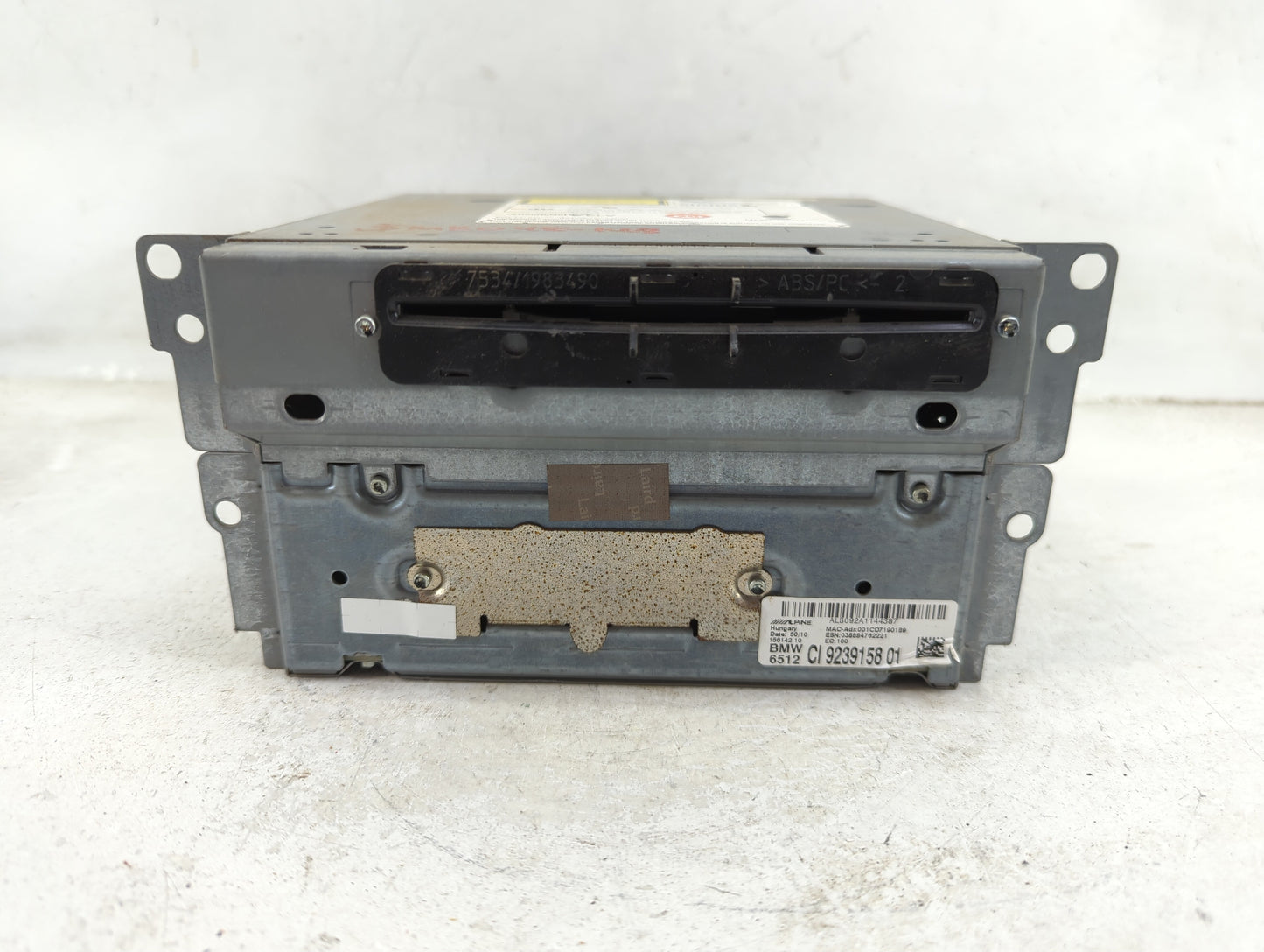 2011-2012 Bmw 550i Radio AM FM Cd Player Receiver Replacement P/N:9239158 01 Fits Fits 2010 2011 2012 OEM Used Auto Parts - 
