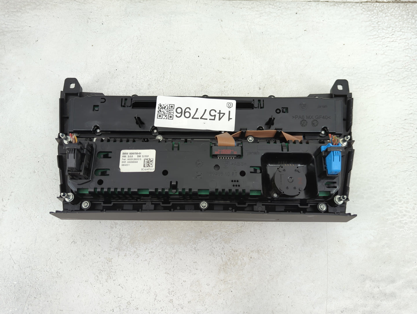 2011-2016 Bmw 550i Climate Control Module Temperature AC/Heater Replacement P/N:9249700-01 Fits Fits 2011 2012 2013 2014 201