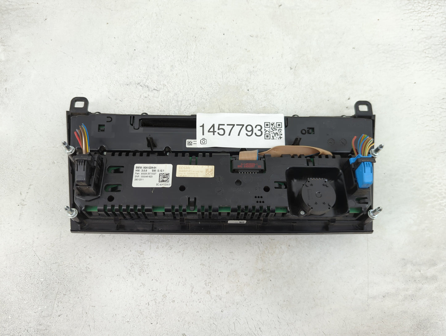 2011-2012 Bmw 740i Climate Control Module Temperature AC/Heater Replacement P/N:9241229-01 Fits Fits 2009 2010 2011 2012 201