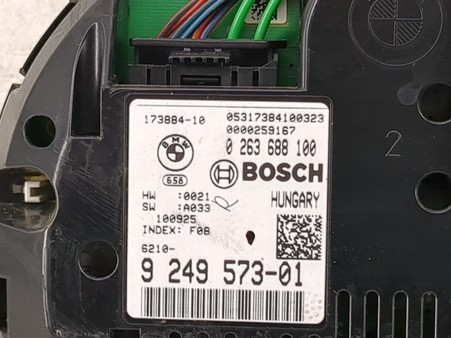 2011 Bmw 750i Instrument Cluster Speedometer Gauges P/N:0 263 688 100 9 249 573-01 Miles: Fits Fits 2010 OEM Used Auto Parts