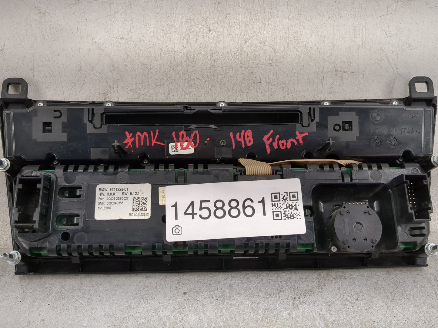 2009-2012 Bmw 750i Climate Control Module Temperature AC/Heater Replacement Fits Fits 2009 2010 2011 2012 2013 OEM Used Auto