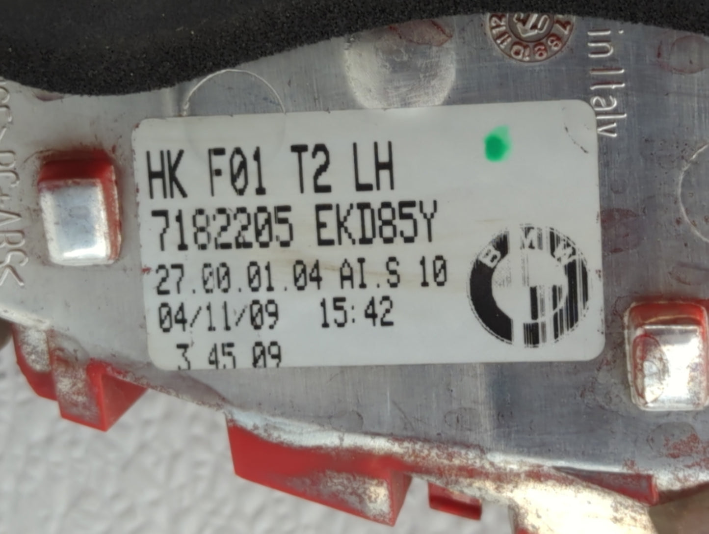 2009-2012 Bmw 750i Tail Light Assembly Driver Left OEM P/N:7182205 Fits Fits 2009 2010 2011 2012 OEM Used Auto Parts - Oemus