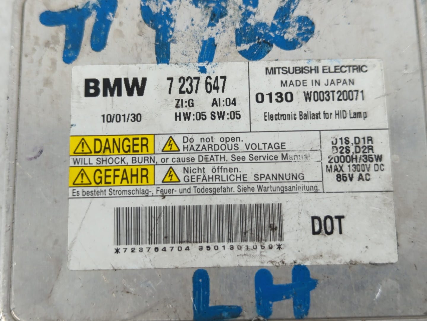 2009-2012 Bmw 750i Headlight Ballast Head Light - Oemusedautoparts1.com