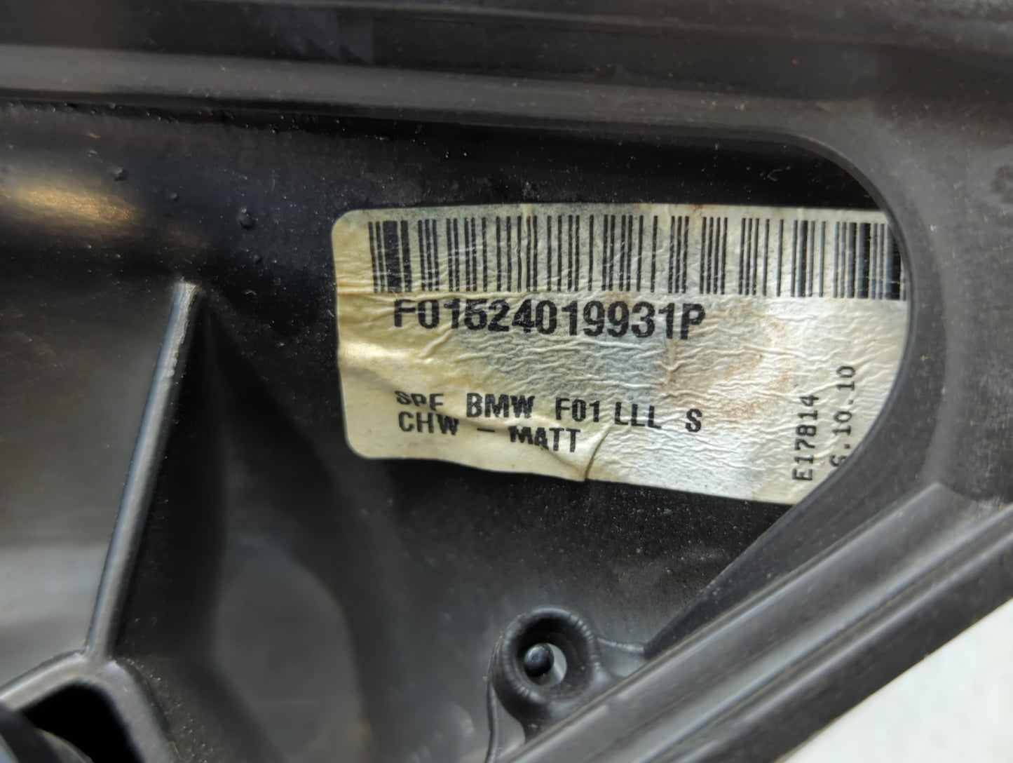 2010-2012 Bmw 750i Driver Side View Mirror - Left Door Mirror OEM Used - Oemusedautoparts1.com
